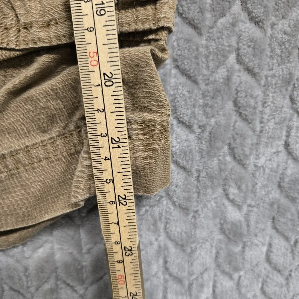 Wrangler Cargo Shorts Rip Stop Men's 38 Waist‎ Heavy Duty Cotton Khaki Brown Tan